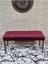 Siyah Boyalı Tel Ayaklı 90 cm Puf Bench - Puf - Bench - Kasalı Oturak - Oturak - Yatak Ucu Puf Bordo Renk 90 x 41 Boyut/ebat 2