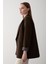 Kahverengi Çizgili Astarlı Kolu Katlamalı Blazer Ceket - 7560 5