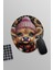 Sonbahar Temalı Sevimli Inek Oyuncu Gaming Oval Bilek Destekli Mousepad 1