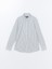 Yeni Sezon Slim Fit Uzun Kollu Çizgili Oxford Erkek Gömlek 5