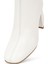 Kadın Krem Fermuarlı Kalın Topuklu Deri Bot 25WFD130818 9