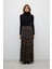 Leopar Desenli Pileli Uzun Etek Standart Renk K2615059_089 1