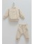 Color World Kanguru Cepli Pantolon Alt Üst Takım - Caramell - TKE1986 - Kahverengi - 9 - 12 Ay - TKE1986-KAHVERENGI-9 - 12 Ay Kahverengi 1
