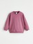 Yeni Sezon Bisiklet Yaka Basic Kız Bebek Sweatshirt 3'lü 2