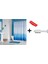 Banyo Duş Perdesi 5020 Mavi 120X200 Perde Borusu Askı Aparatı 90X130 Hediyeli 1