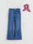 Lcw Kids Indigo Flare Fit Kız Çocuk Jean Pantolon ve Toka 2'li 2