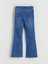 Lcw Kids Indigo Flare Fit Kız Çocuk Jean Pantolon ve Toka 2'li 3