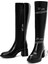 Kadın Siyah Fermuarlı Kalın Topuklu Çizme 25WFE401318 2