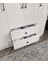 %100 Mdf 4 Kapaklı 2 Çekmeceli 12 Raflı Elbise Dolabı – Gardırop Hi-Gloss Parlak Kapak 182X140X52 cm Moriva 4