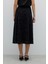 Beli Lastikli Kloş Midi Boy Etek Siyah K2615043_001 2