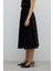 Beli Lastikli Kloş Midi Boy Etek Siyah K2615043_001 4