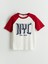 Yeni Sezon Bisiklet Yaka New York Baskılı Erkek Çocuk Tişört 1