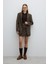 Çift Düğmeli Blazer Ceket Kahve K2616003_005 3