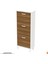 Uygar Ceviz Renk Kapı Önü Ayakkabılık 3 Düşer Kapak 6 Gözlü 52 cm Ayakkabılık 52X127X25,5 cm 6