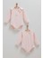 Cute Rabbıt Omuz Detaylı Ikili Çıtçıtlı Body - Caramell - BK1483 - Pembe - 9 - 12 Ay - BK1483-PEMBE-9 - 12 Ay Pembe 1