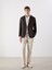 Yeni Sezon Standart Kalıp Erkek %100 Keten Blazer Ceket 2