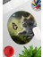 Yaz Temalı Sevimli Kediler No:2 Oyuncu Gaming Oval Bilek Destekli Mousepad 1