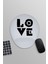 Love Hediyelik Baskılı Oval Bilek Destekli Mousepad 1