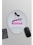 Power Woman Baskılı Uyumlu Oval Bilek Destekli Mousepad 1