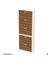 Asil Ceviz Renk Kapı Önü Ayakkabılık 5 Düşer Kapak 10 Göz Bölme Ayakkabılık 72X205X26 cm 6