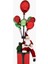 Balonlu Noel Baba Dekor 110CM 1