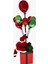 Balonlu Noel Baba Dekor 110CM 3