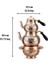Ocaklı Bakır Çaydanlık - Büyük Boy -Isıtıcılı Bakır Çaydanlık- Jel Yakıtlı Bakır Çaydanlık 2