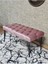 Siyah Boyalı Tel Ayaklı 90 cm Puf Bench - Puf - Bench - Kasalı Oturak - Oturak - Yatak Ucu Puf Pembe Renk 90 x 41 Boyut/ebat 4
