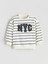 Yeni Sezon Bisiklet Yaka Nakışlı Erkek Bebek Sweatshirt 1