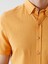 Yeni Sezon Slim Fit Kısa Kollu Keten Karışımlı Erkek Gömlek 4