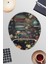 Çiçek ve Kitaplar No:5 Oyuncu Gaming Oval Bilek Destekli Mousepad 1