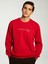 Yeni Sezon Bisiklet Yaka Uzun Kollu Atatürk Imzası Baskılı Erkek Kalın Sweatshirt 1
