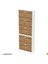 Asil 2 Li Meşe Renk Kapı Önü Ayakkabılık 5 Düşer Kapak 10 Göz Bölme Raf Ayakkabılık 72X205X26 cm 8