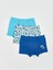 Yeni Sezon Beli Lastikli Penye Erkek Çocuk Boxer 3'lü 1