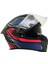 Gp My Helmet MKS001-BBR Yarış Spoiler Güneş Vizörlü Şeffaf Full Face Motosiklet Kaskı M 3