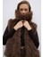 Çift Cepli Peluş Yelek Kahve K2617006_005 4