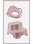 Pembe Çocuk Taburesi, Çift Basamaklı, Güvenli ve Şık Banyo Lavabo Destekli 6