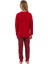 Kız Çocuk Kırmızı Uzun Kollu Pijama Takımı 3514-G 3