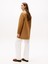 Padded Nylon Reg Quılted Coat Kadın Kahverengi Parka - WW0WW46448 4