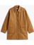 Padded Nylon Reg Quılted Coat Kadın Kahverengi Parka - WW0WW46448 5