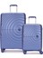 Benetton 2'li Set Büyük ve Kabin Boy %100 Polipropilen Valiz Mavi 14BNT8002 1