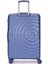 Benetton 2'li Set Büyük ve Kabin Boy %100 Polipropilen Valiz Mavi 14BNT8002 9