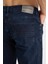 Erkek Regular Kesim Jean Pantolon %98 Pamuk %2 Elastan Koyu Denim Kot 2