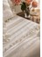 Yeni Sezon Obernai King Size %100 Pamuk Fırfırlı Düz Yıkamalı Nevresim Takımı - Beyaz - Beyaz 5