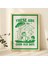 Kedi ve Fare Mantar Baskısı, Eski Güzel Günler Baskısı, Retro Turuncu Yeşil Poster 1
