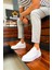 Oxford Günlük Kalın Taban Erkek Sneaker Beyaz 3