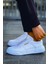 Kenton Bağcıklı Kalın Taban Erkek Sneaker Beyaz 1