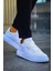 Kenton Bağcıklı Kalın Taban Erkek Sneaker Beyaz 2