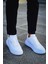 Kenton Bağcıklı Kalın Taban Erkek Sneaker Beyaz 3