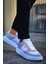 Kenton Bağcıklı Kalın Taban Erkek Sneaker Beyaz Gri 2